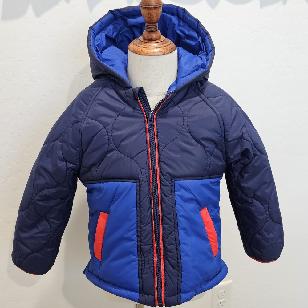 NWT ADVENTUREWEAR 360 Blue Quilted Jacket - Boys Size 4